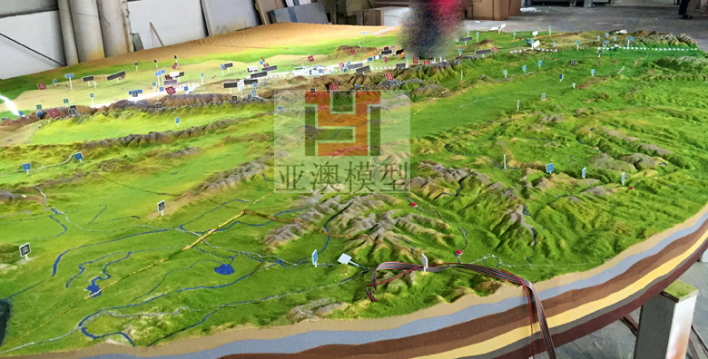 張掖丹霞地質博物館---地形地貌沙盤、大型地貌(圖3)